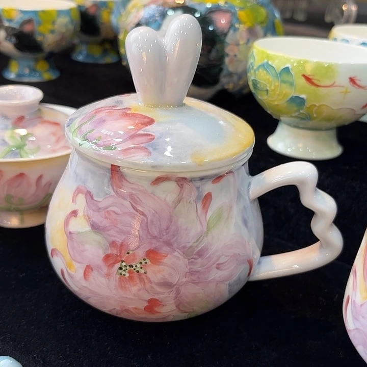 杯景德镇釉下五彩手绘