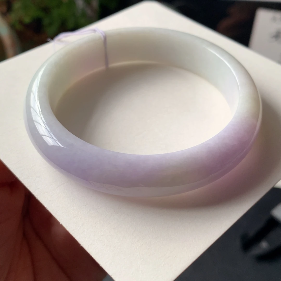 翡翠未镶嵌手镯25号55.9-12.7-7.7皮裂