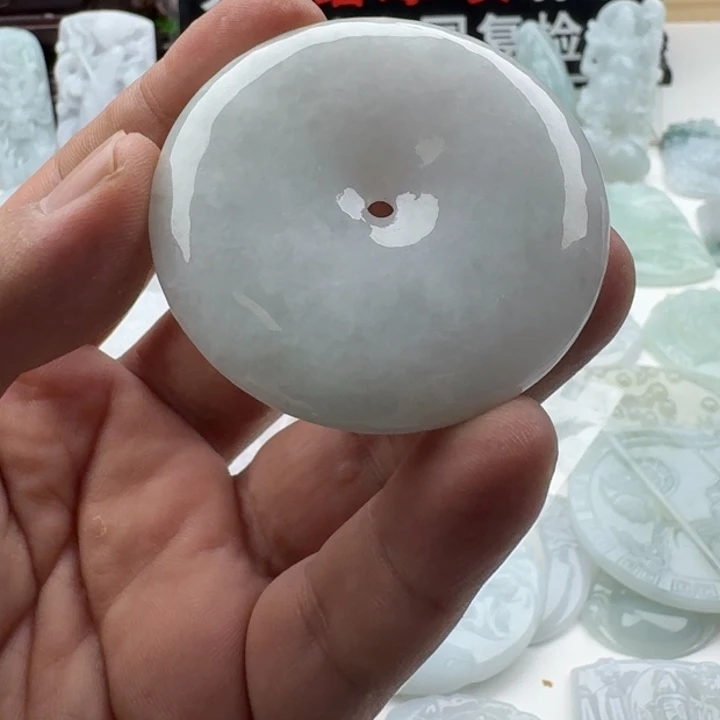 ᶜ***薇翡翠未镶嵌颈饰天然缅甸A货翡翠