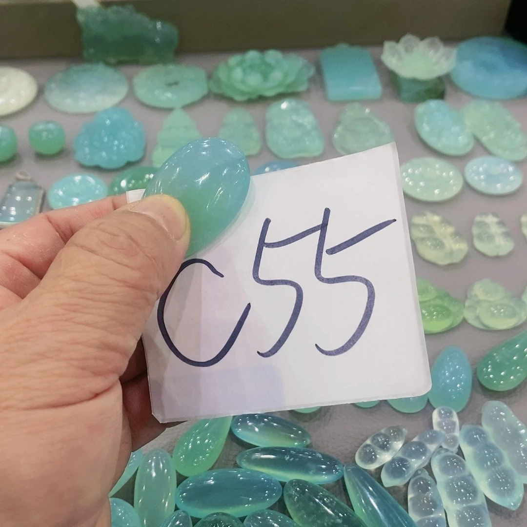 蛇纹石玉珠宝奇石未镶嵌小*鸭