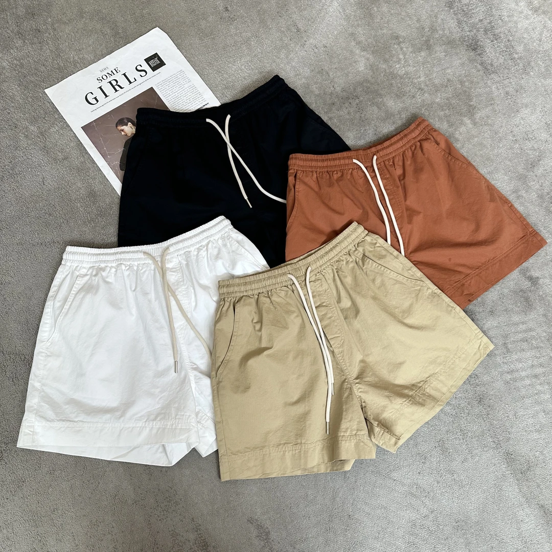 【米可家】双口袋抽绳全松紧休闲短裤60376
