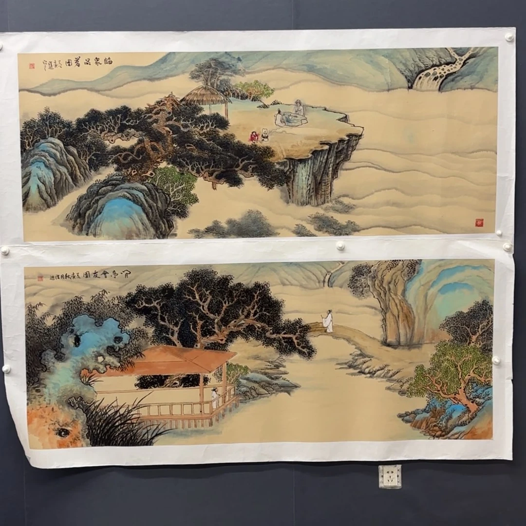 燕***三国画国画老师作品刘
