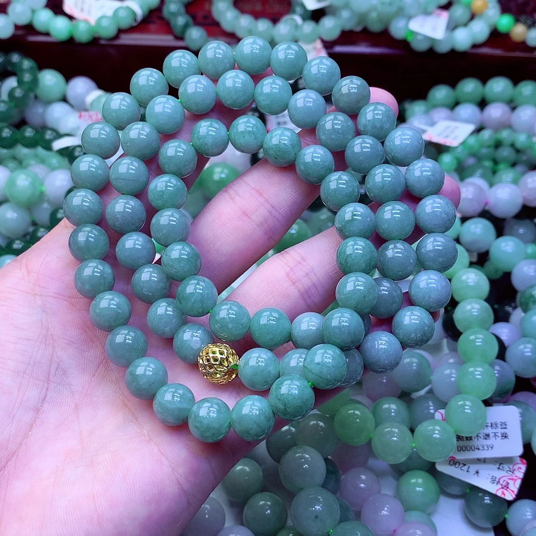 翡翠未镶嵌毛衣链