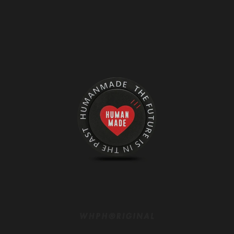 潮牌HumanMade爱心磁吸手机支架高级感气囊伸缩便利固定支撑架黑