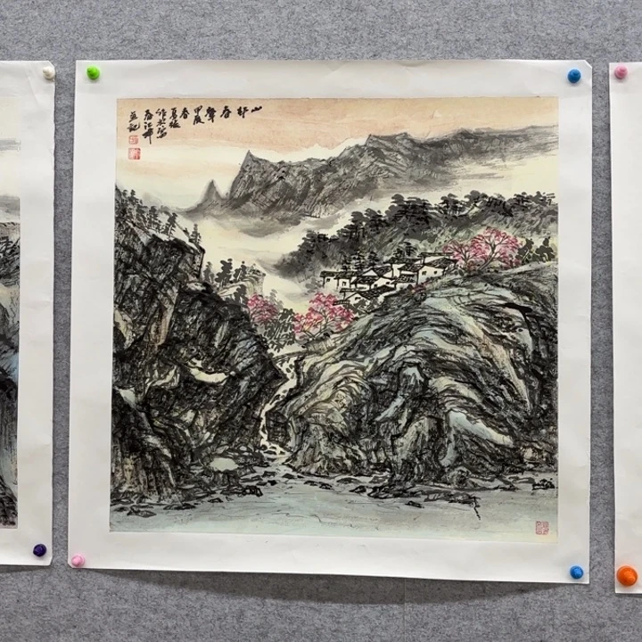 国画花鸟的翅膀和羽毛