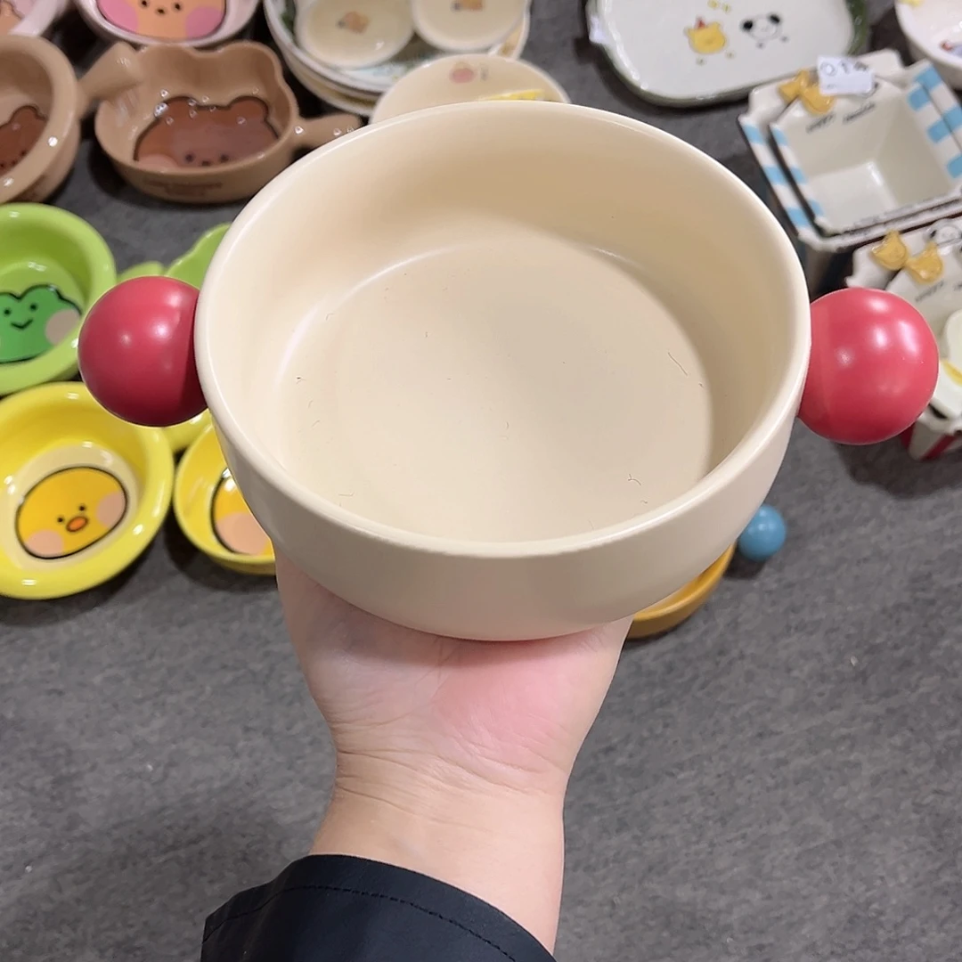 双耳球球陶瓷餐具系列6寸
