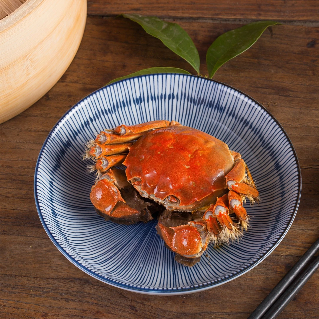 【活蟹现发】江苏精品大闸蟹 公3.5-3.2母2.5-2.2两 对半 到手6/8/10只