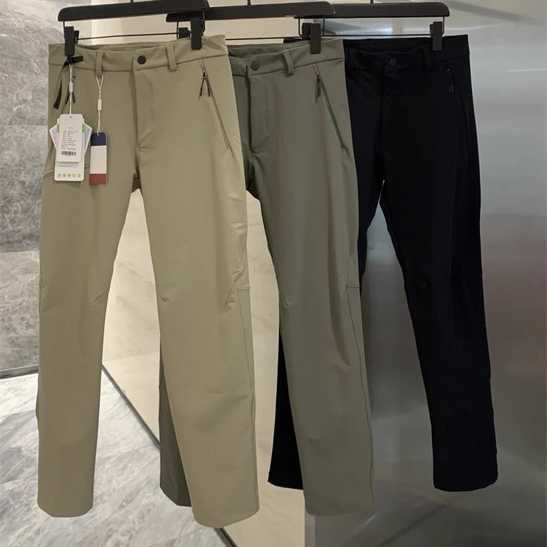 透气长裤休闲裤男春秋软壳冲锋裤舒适运动裤子弹力