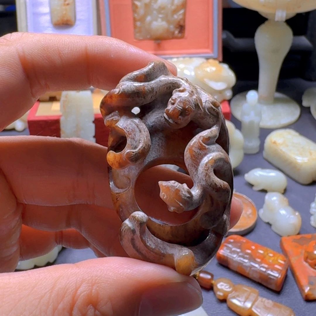 【闪购商品】和田玉未镶嵌车挂寒*