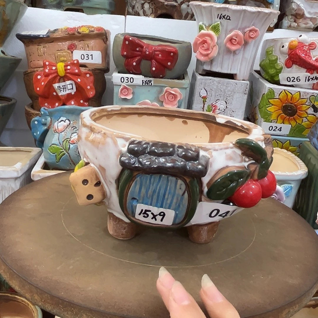 粗陶多肉花盆花盆