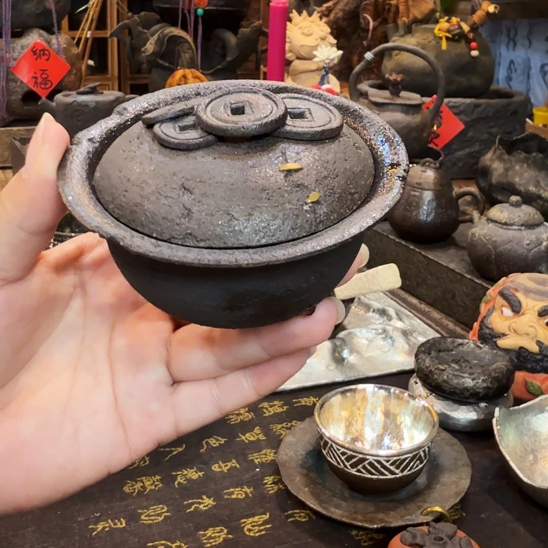 茶案紫砂紫砂铜钱盖碗盖碗茶周边