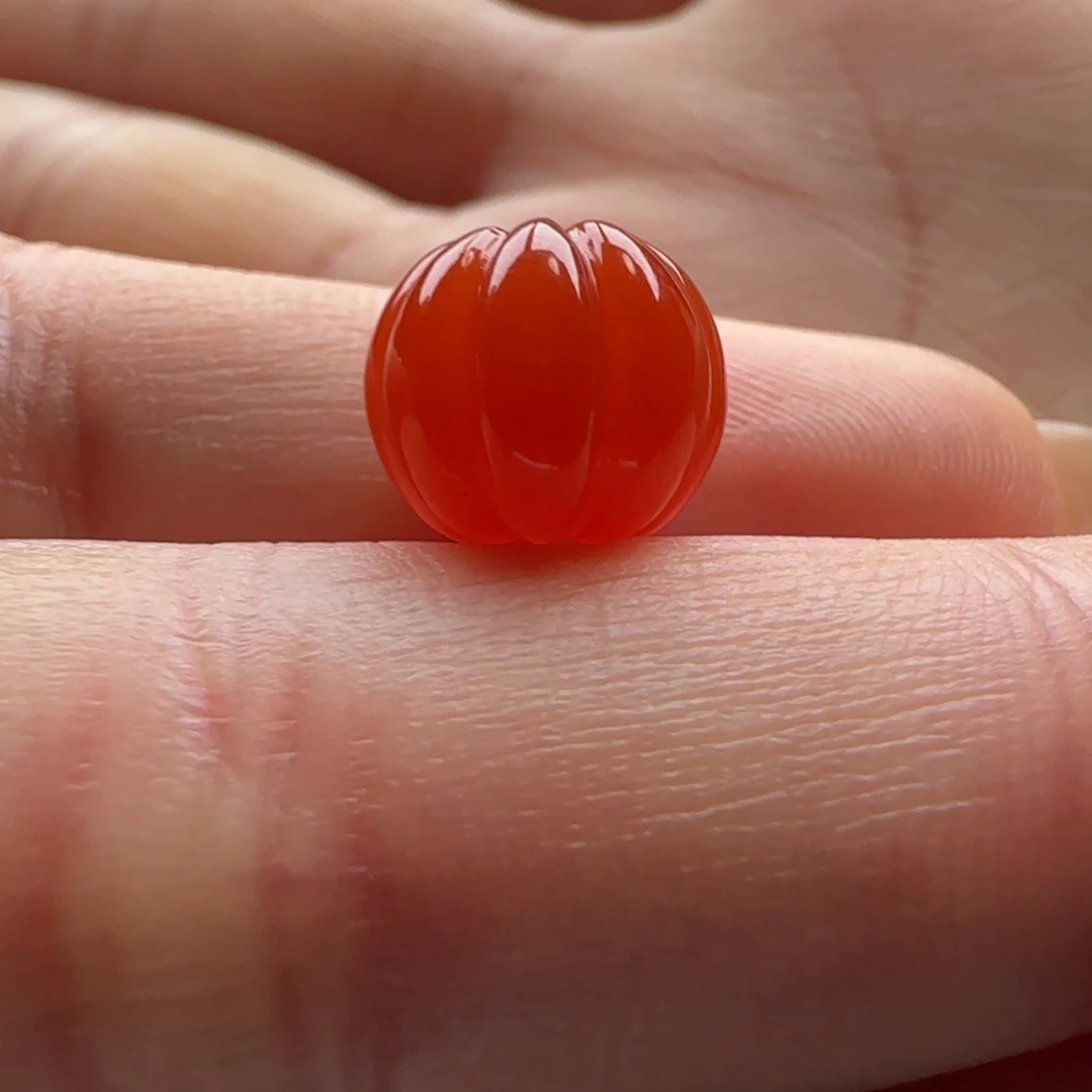 南红玛瑙未镶嵌瓜珠10.2，性价比高