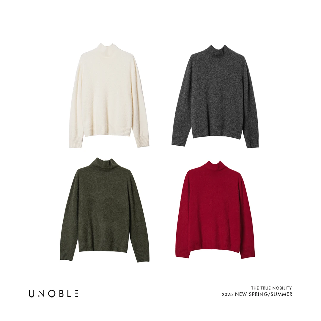 UNOBLE 2025 S/S【质感底色】毛织套头衫 秋季新款