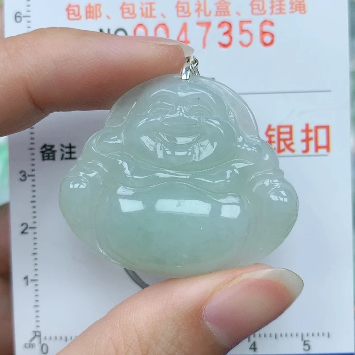 翡翠颈饰银S925镶嵌天然翡翠a货