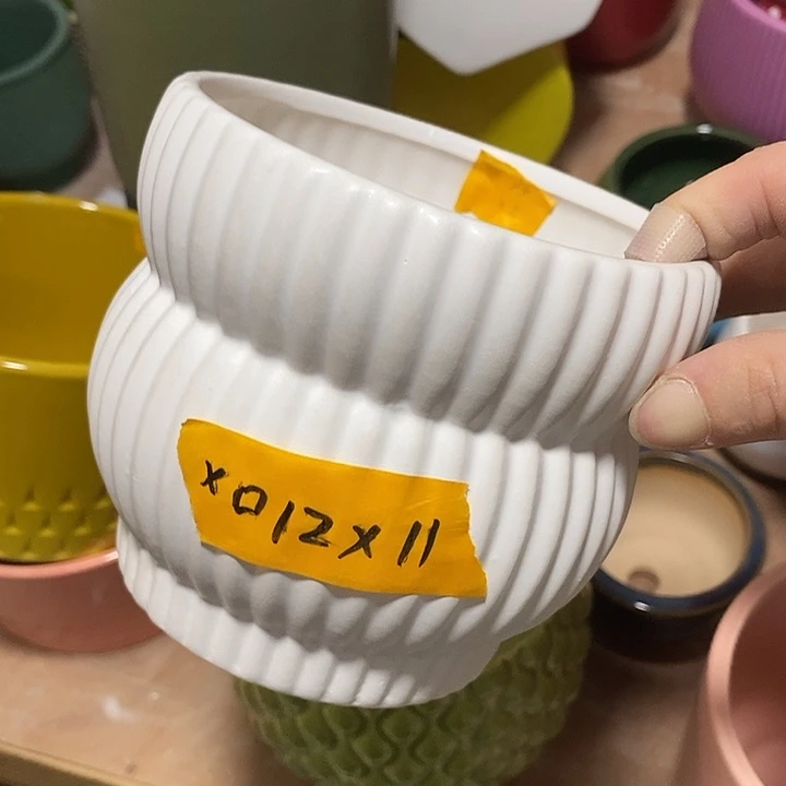 陶摆件陶盆有孔 瑕疵介意勿拍