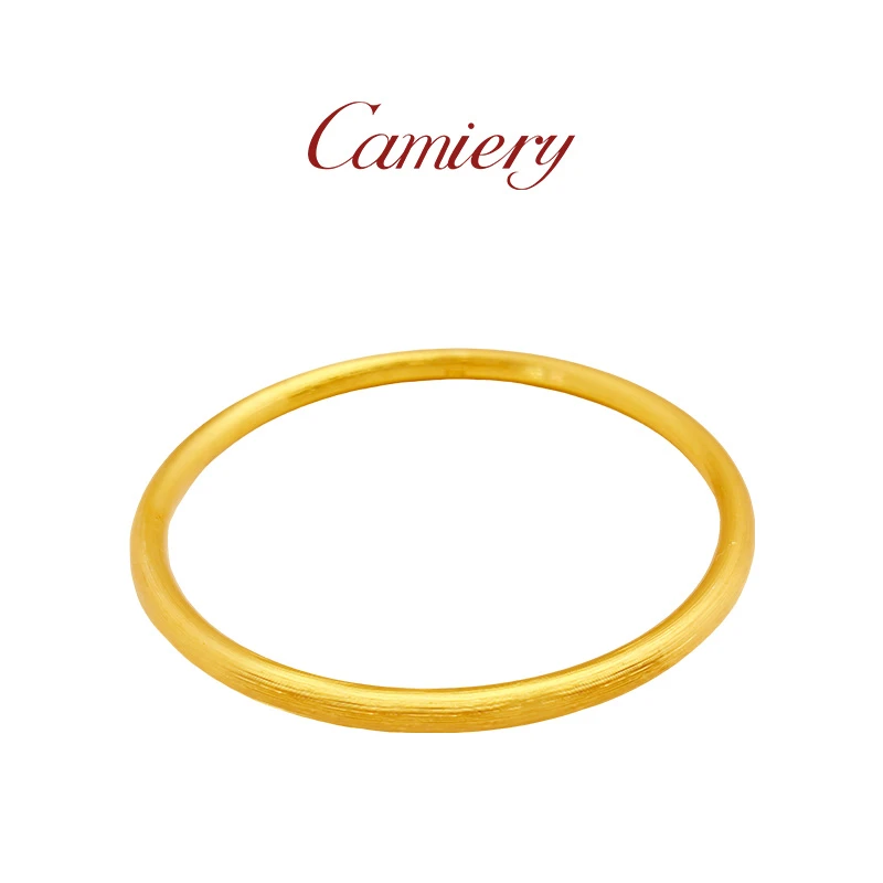 CAMIERY/卡美瑞 时尚轻奢古风拉丝素圈手镯