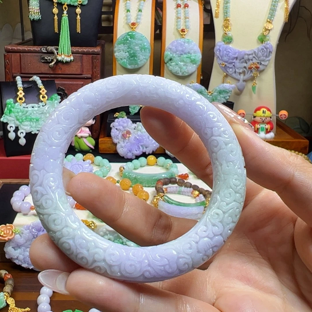 翡翠未镶嵌毛衣链手镯
