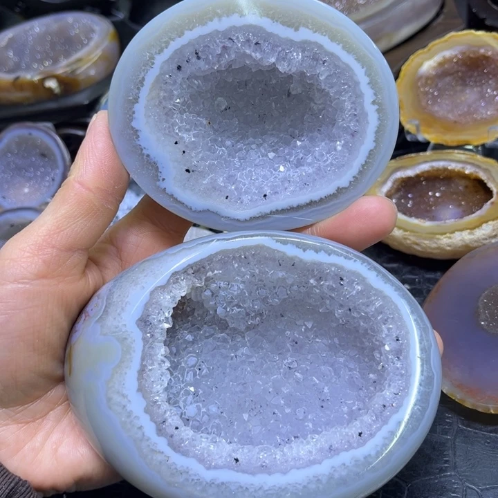 水晶珠宝半成品未镶嵌精抛盆