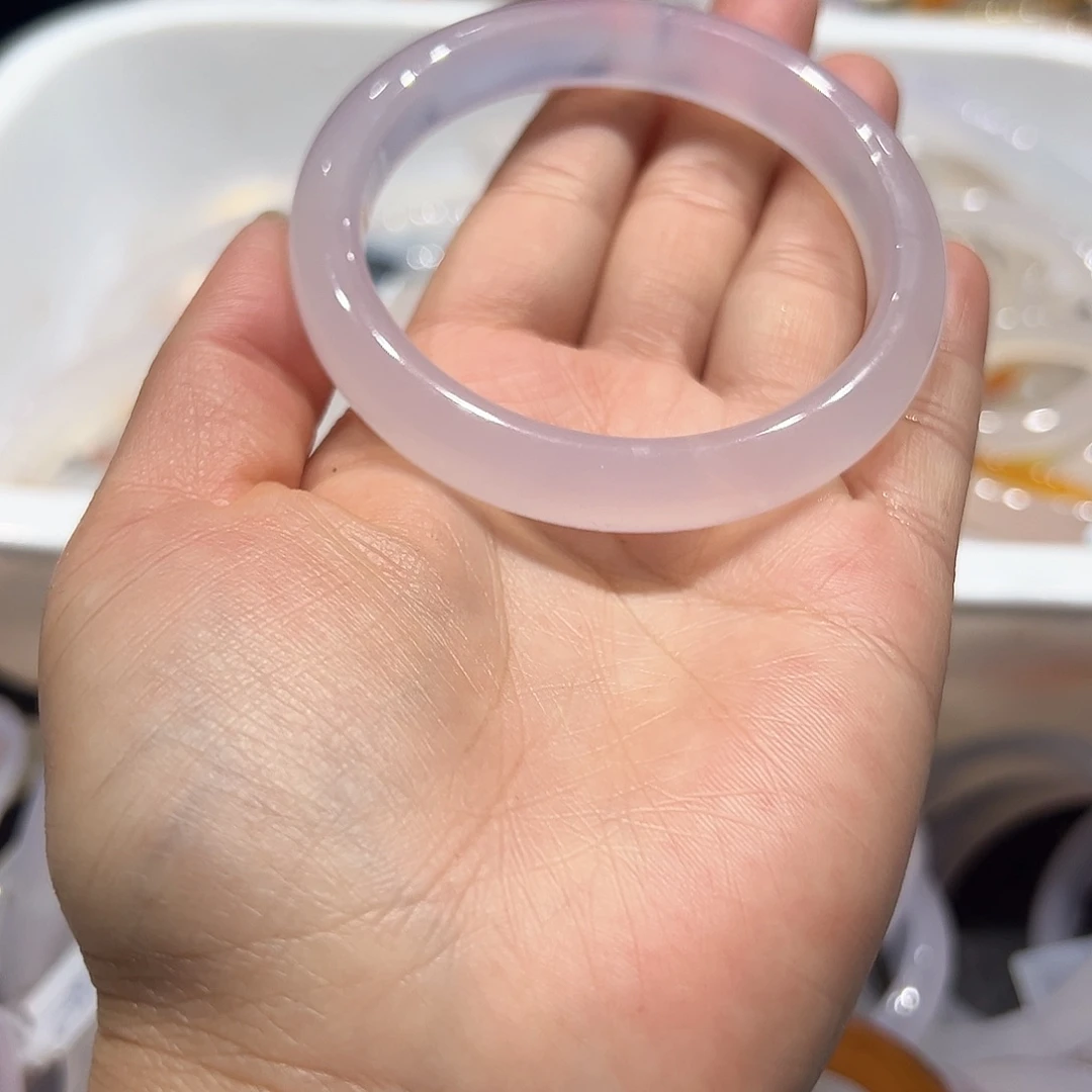 玛瑙/玉髓未镶嵌手镯有扣手