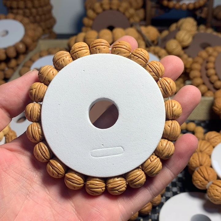 上***下手串桃核17#东北玄月奶豆