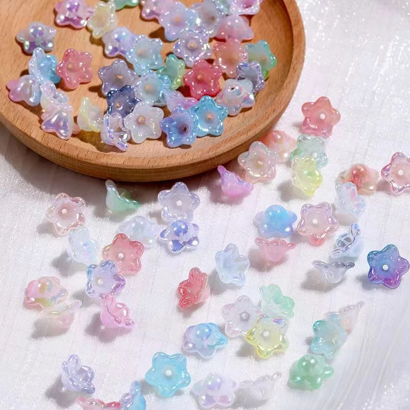 《海燕专属》定制琉璃风铃花喇叭花铃兰花吊坠手工DIY古风头饰发簪