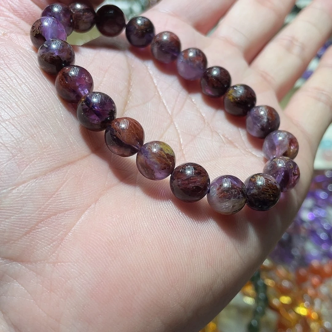 水晶未镶嵌手链紫幽灵9.7