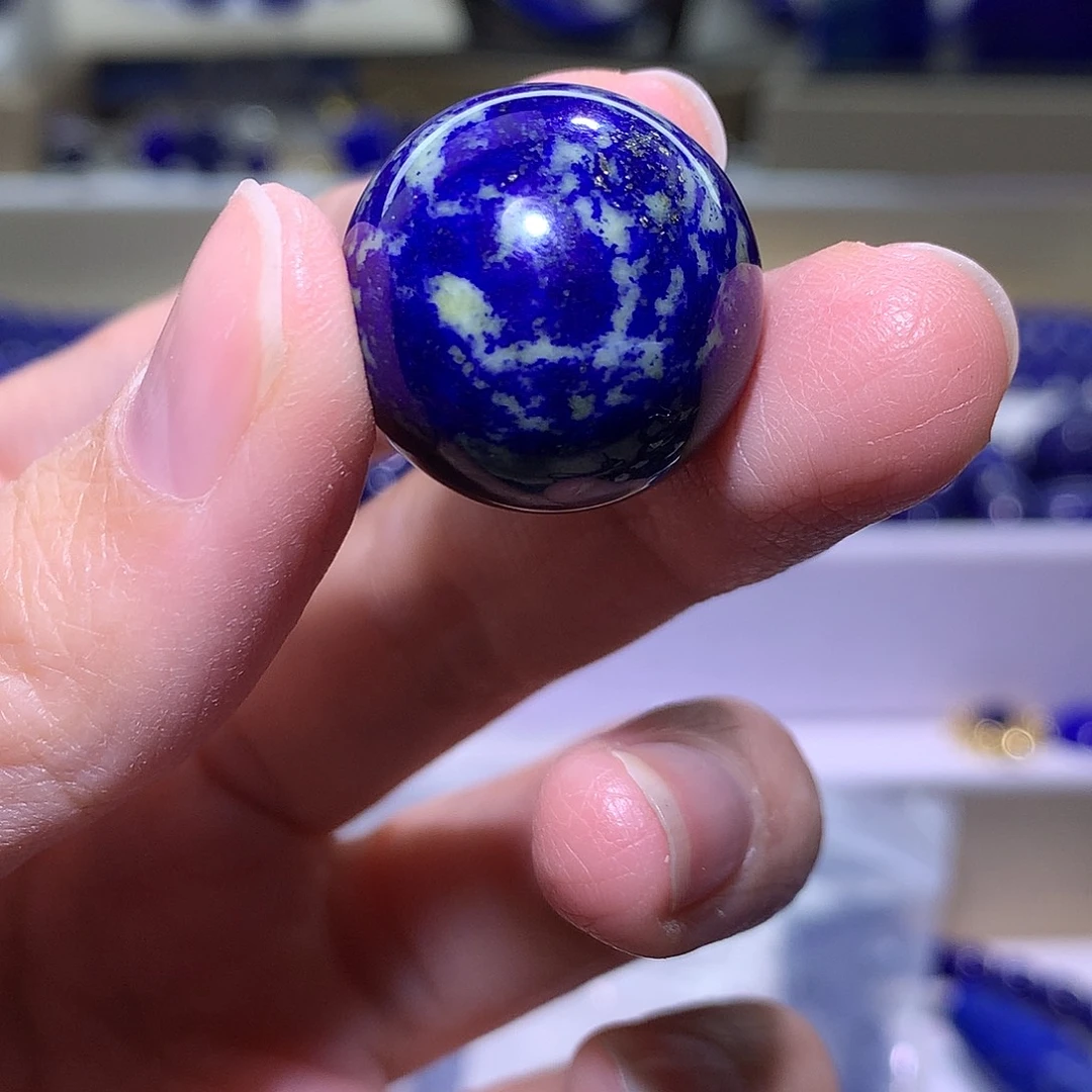 青金石未镶嵌天然原矿花珠单珠21.1m