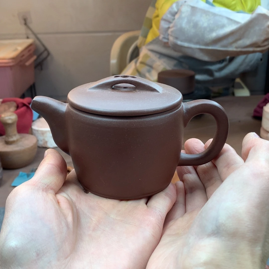 茶壶紫砂汉瓦 紫泥 190cc 周宜君