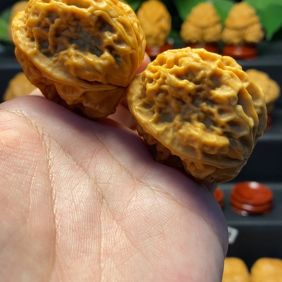 把件文玩核桃42脸谱金蟾