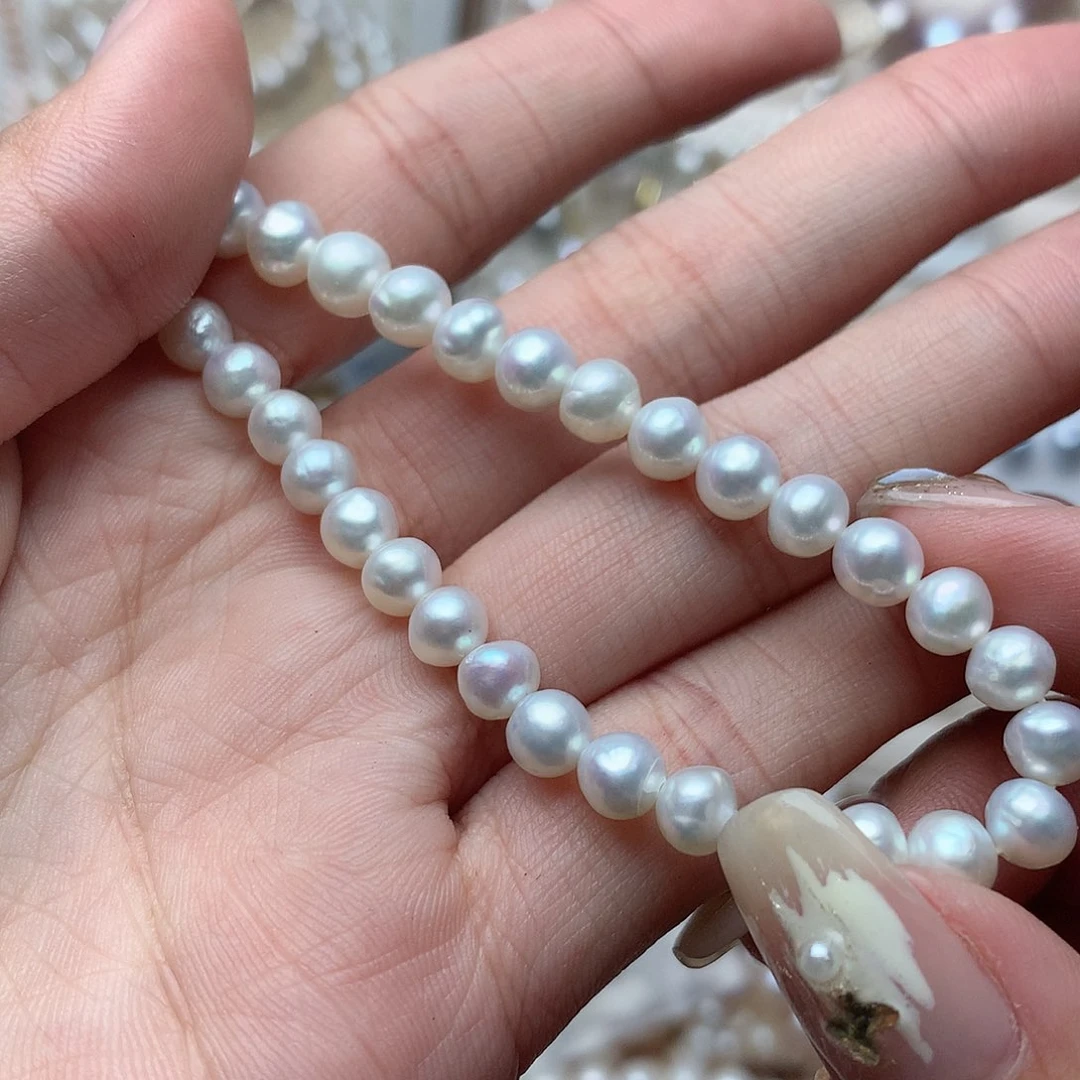 淡水珍珠5-6未镶嵌w28手链