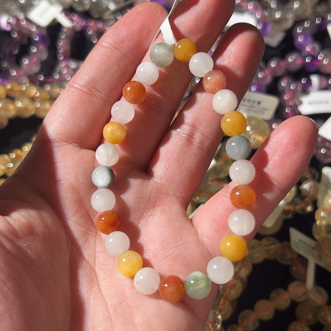 未镶嵌手链水晶兔毛