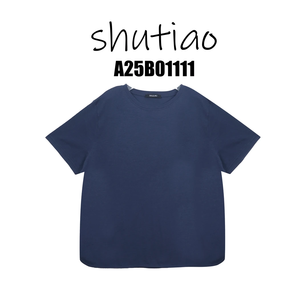 【SHUTIAO】2025春夏：新款小众设计款T恤A25B01111