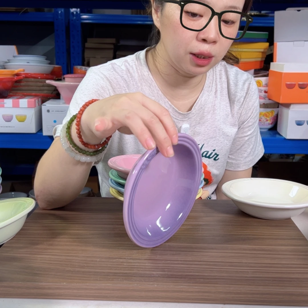 陶瓷鸢尾紫小草帽