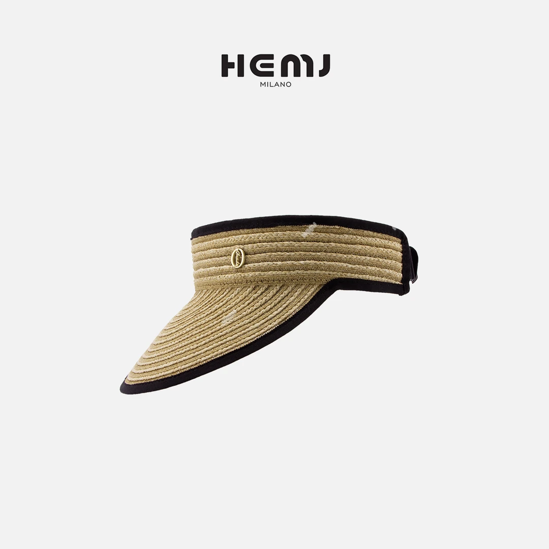 HEMJ 和梦洁沙滩度假风草帽空顶遮阳发箍饰防晒帽 CM2B2036