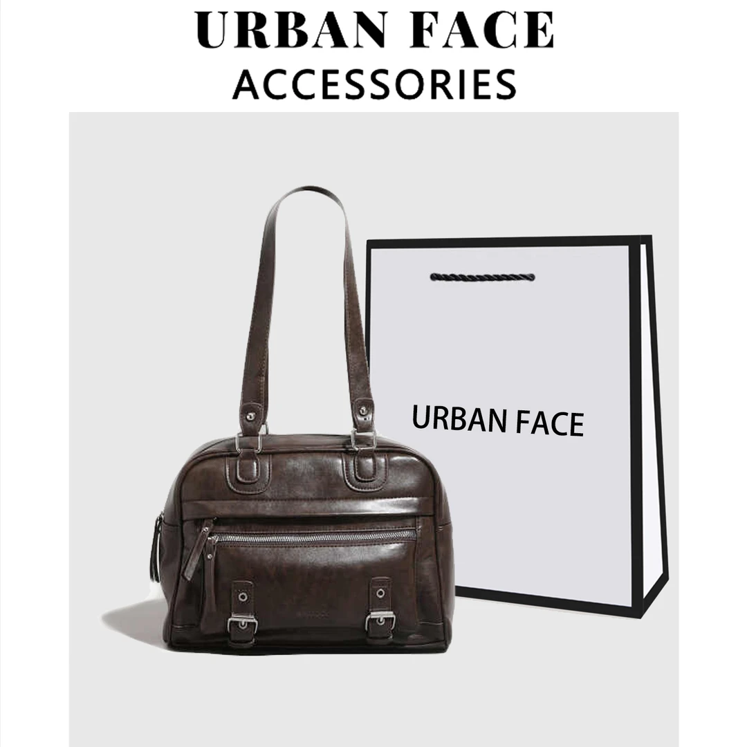 URBAN FACE复古小众托特包2025新款潮秋冬超火百搭通勤单肩腋下包