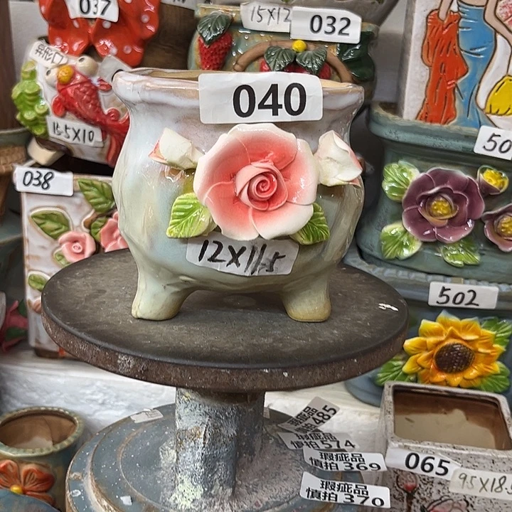 粗陶材质多肉花盆