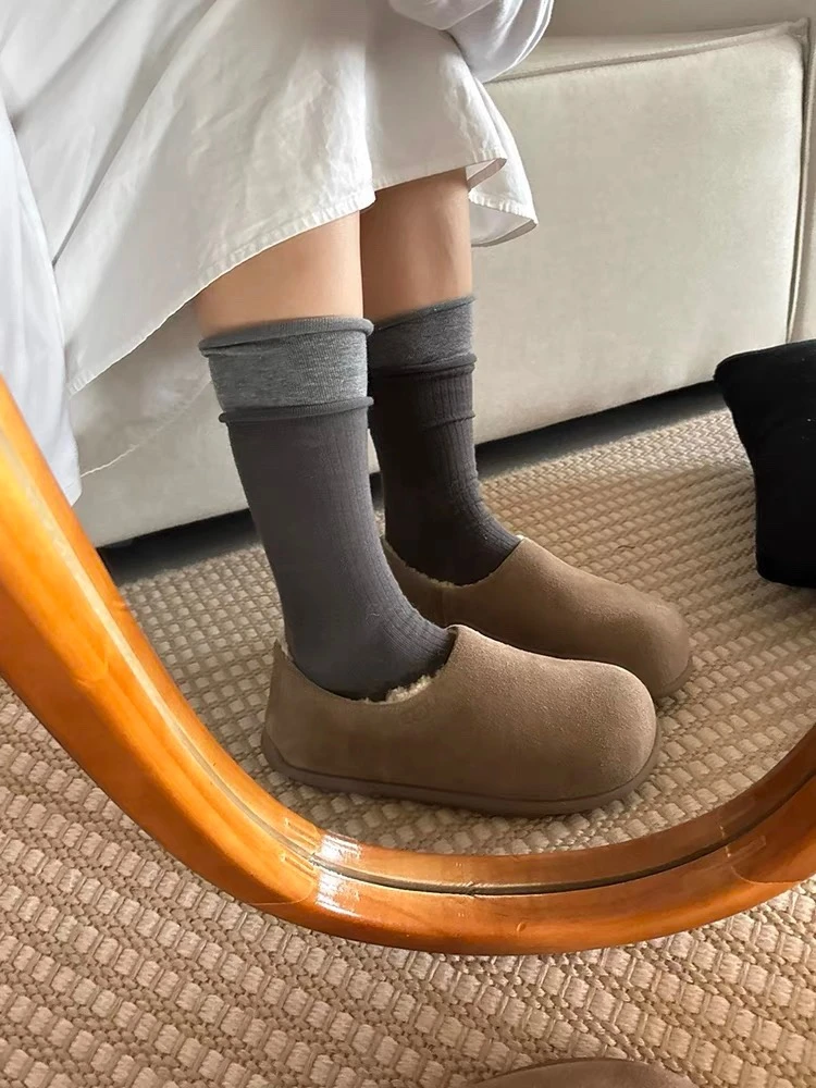 9965加绒小土豆鞋勃肯鞋韩版休闲鞋软底平底