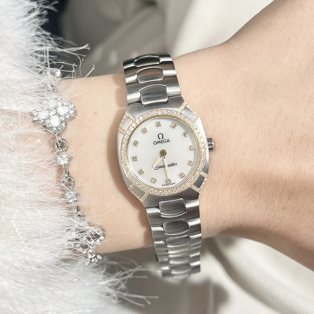 95新 Omega/欧米茄 海马/石英/23盘/Om1170