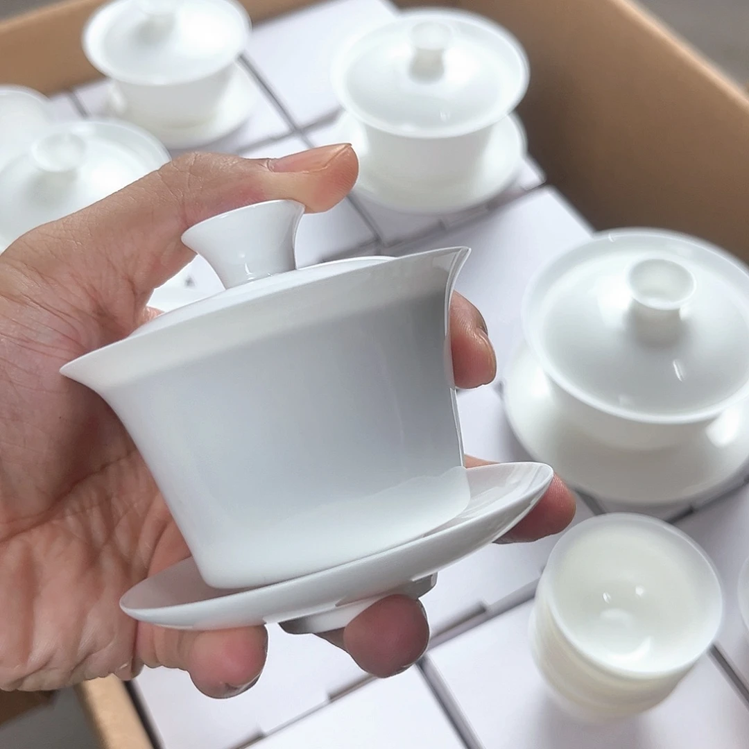 90经典马蹄盖碗超薄胎单个