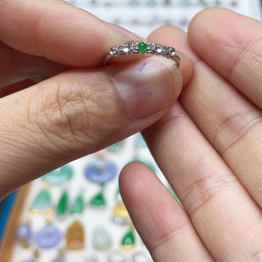 【闪购商品】翡翠18K金镶嵌吊坠(不含链)