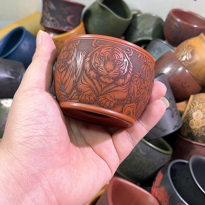 茶杯紫砂全手工紫砂主人杯