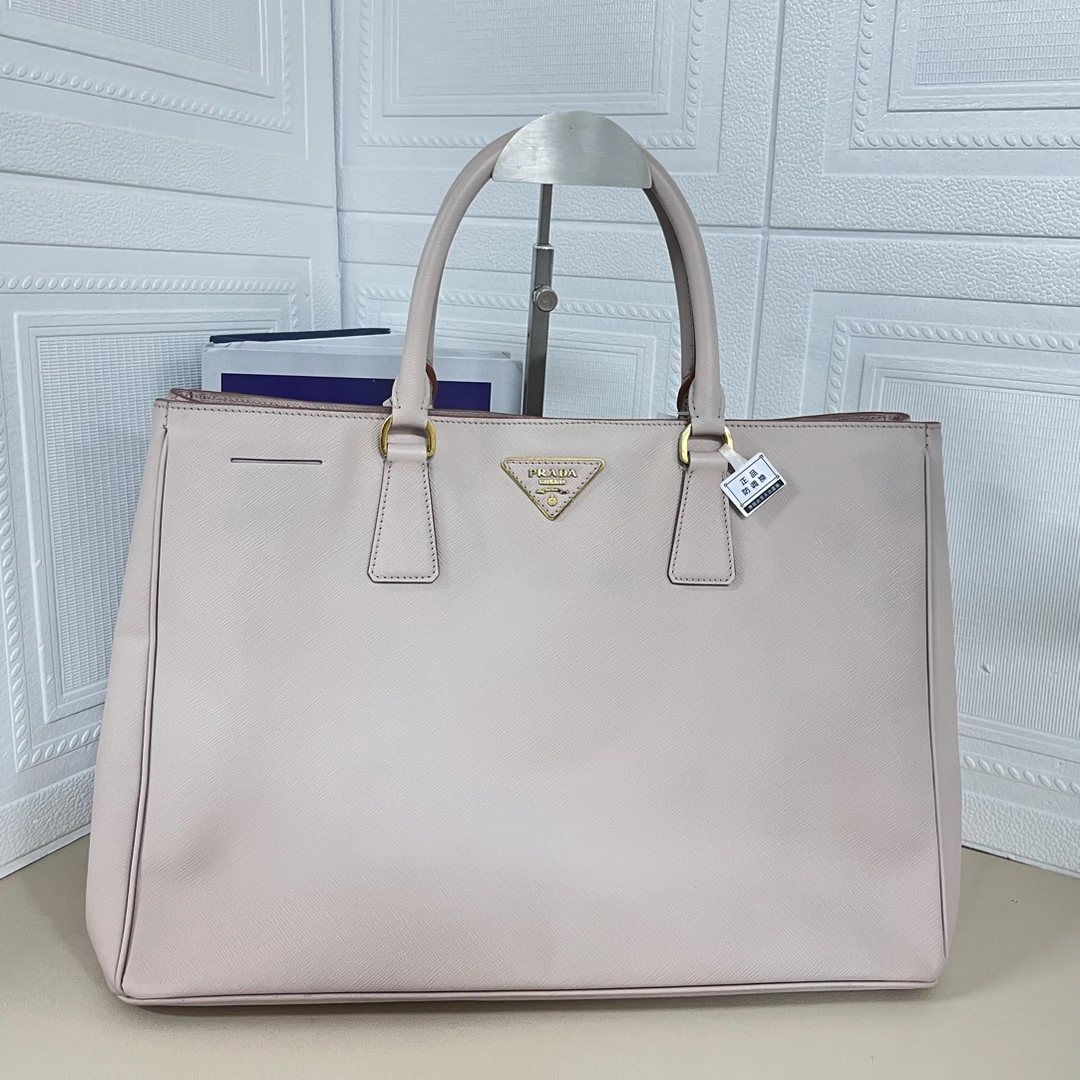 95新 Prada/普拉达 95新 裸粉色大号杀手手提包