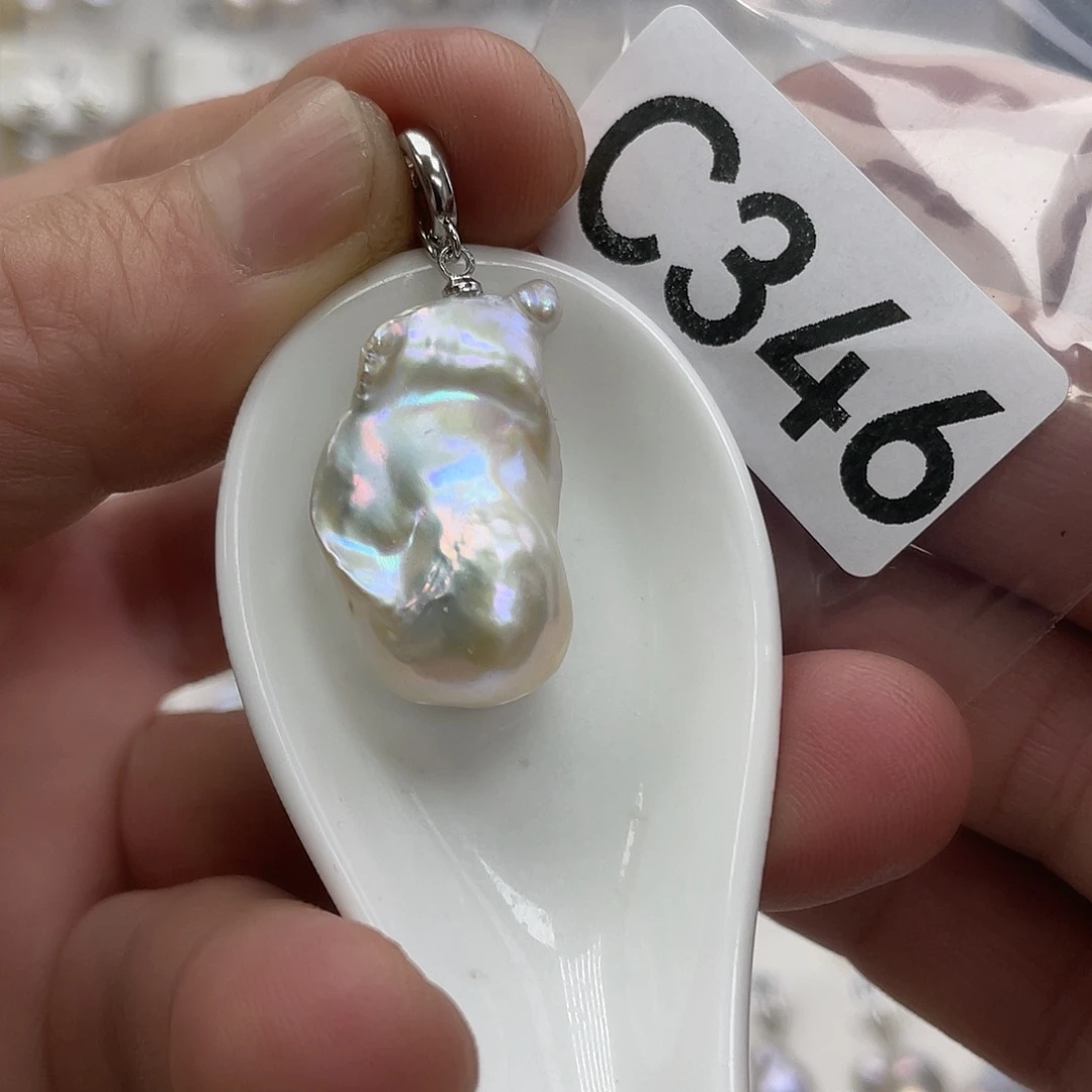 淡水珍珠颈饰银S925镶嵌