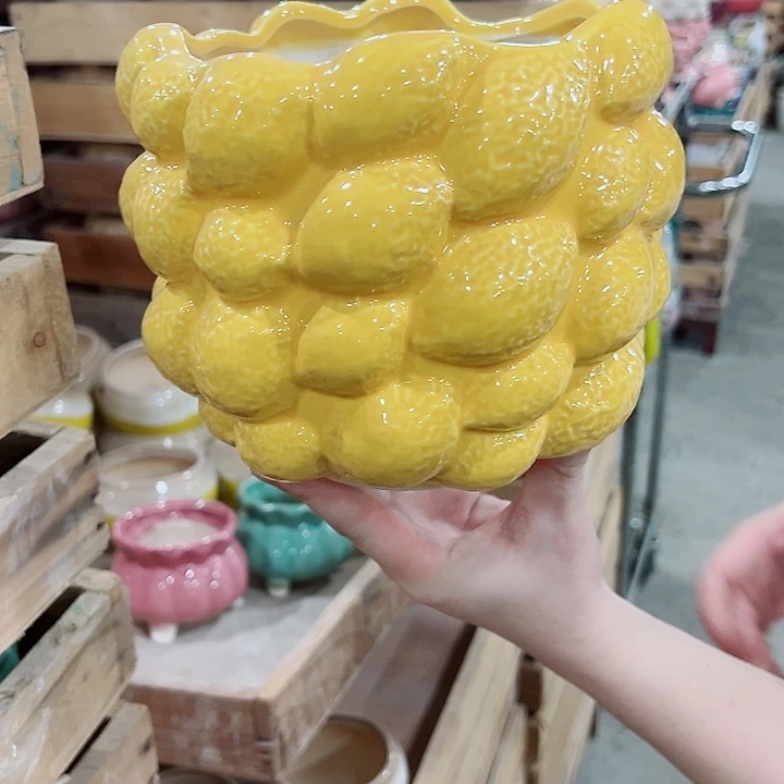 有孔，凑单福利满10元发货陶瓷多肉花盆！