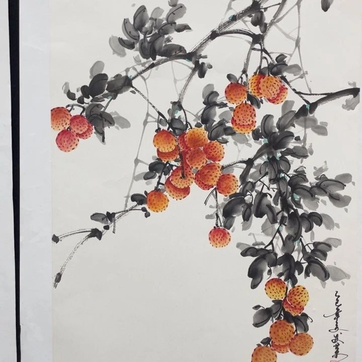 国画四尺三开作品