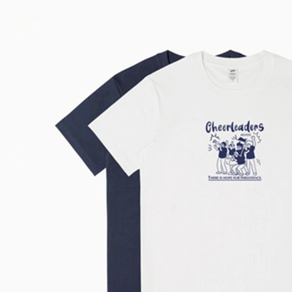 青少年短袖t恤男夏季宽松纯棉潮牌印花体恤重磅230g新款休闲上衣