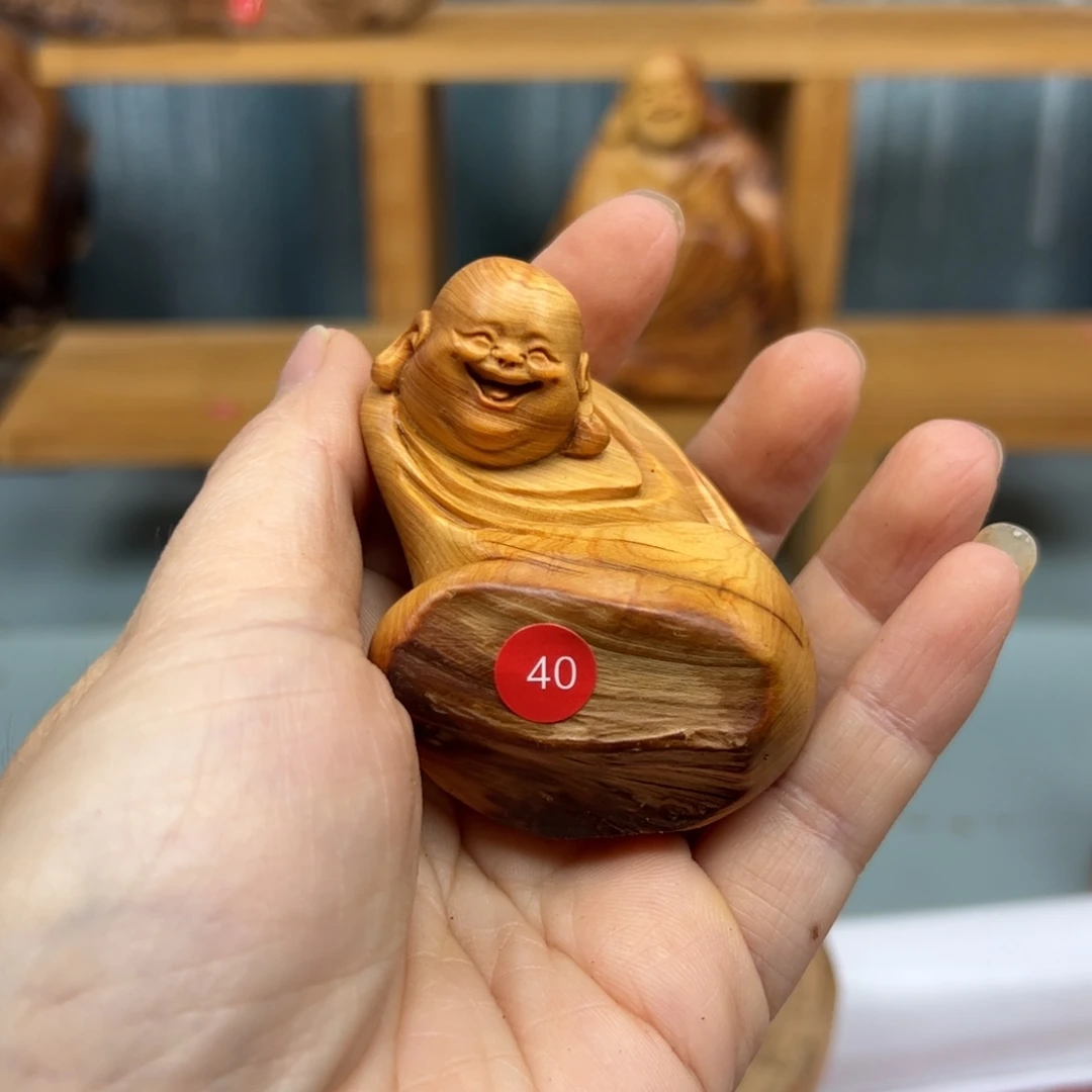 用***9木崖柏木摆件手把件，