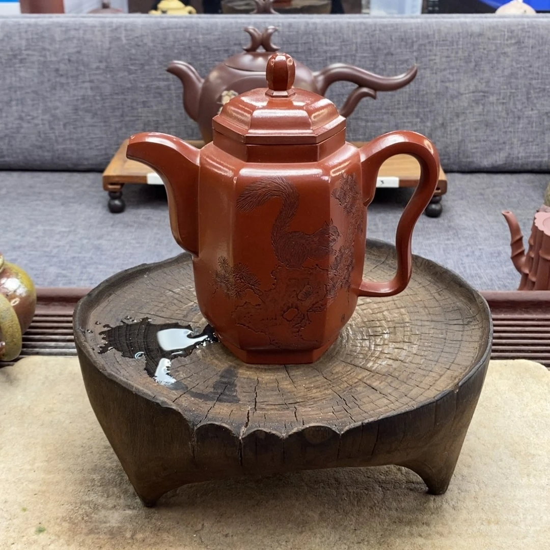 紫砂茶壶宜兴紫砂450容量艺术