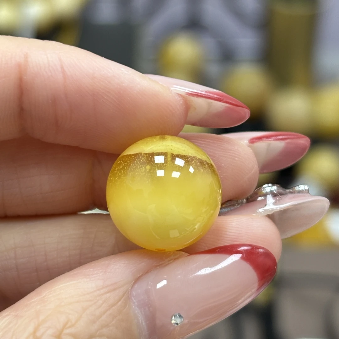 15.3mm微瑕· 小妖珠宝天然原矿琥珀蜜蜡