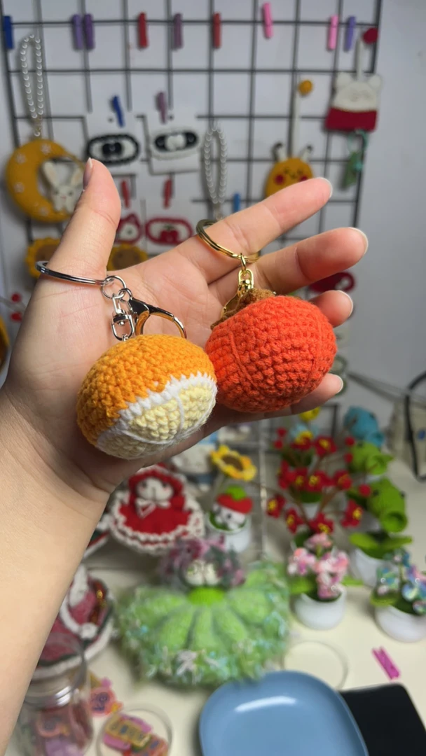 直播间专拍手工钩织钥匙扣 一物一拍